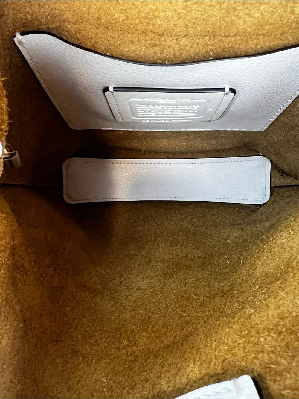 Coach Derby Crossbody Bag Style F58661 in Chalk Pebbled Leather